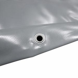 PVC-afdekzeil, grijs, 900 g/m²