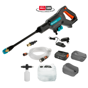 Gardena AquaClean 24/18V P4A Premium accu-hogedrukreiniger - set 14800-31