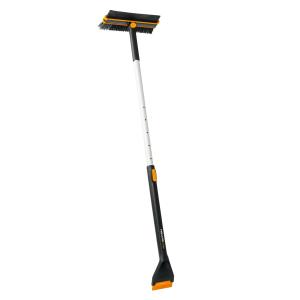 Fiskars Stierka so metličkou a škrabkou teleskopická otočná X-series 1078492